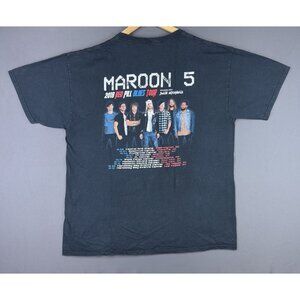 Maroon 5 Red Pill Blues Tour Concert Promo Black Shirt Fade Music Pop Rare